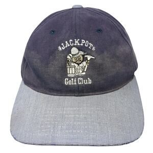 Jackpot Golf Club Slideback Baseball Cap Blue One Size Adjustable Town Talk